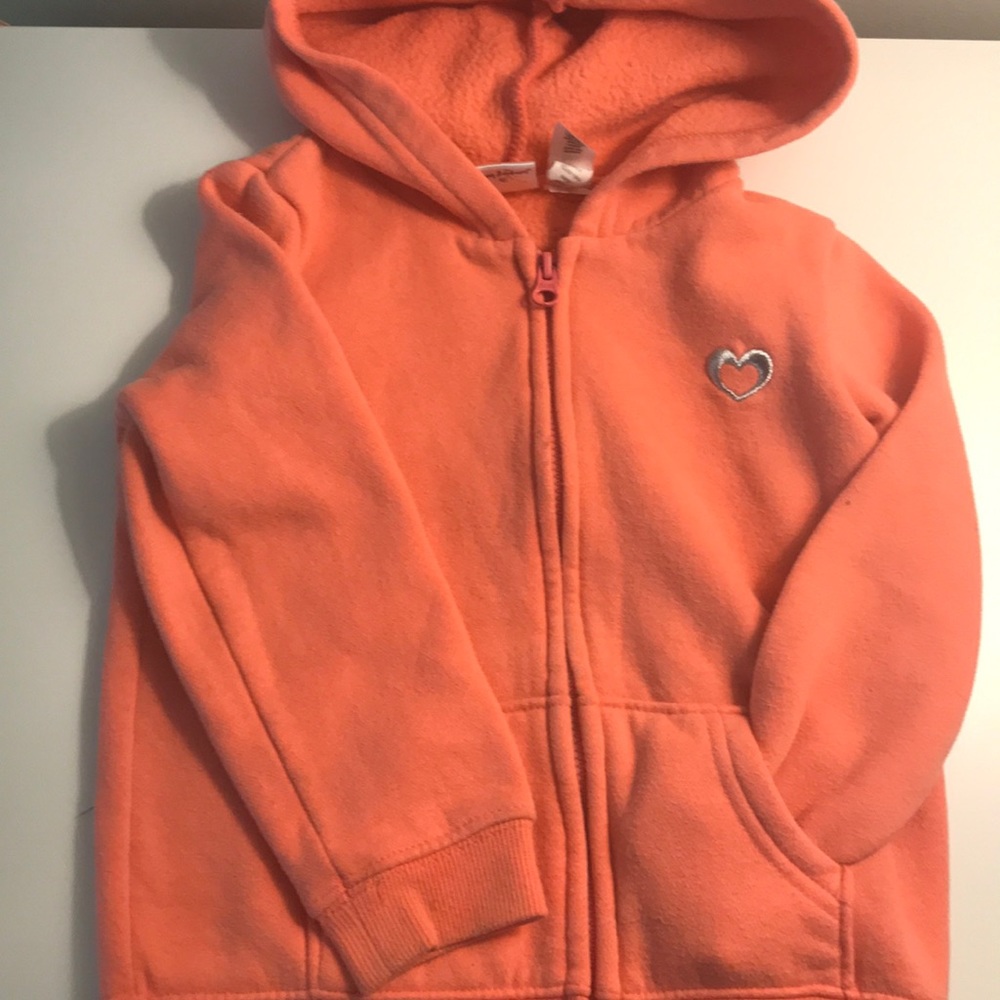 Girls zip sweatshirt with pockets